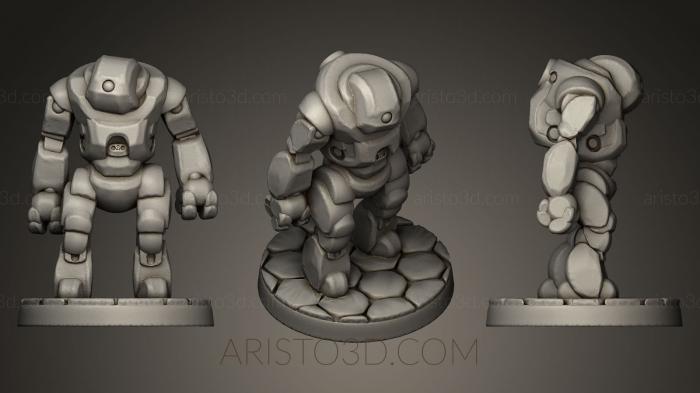 Figurines heroes, monsters and demons (STKM_0324) 3D model for CNC machine
